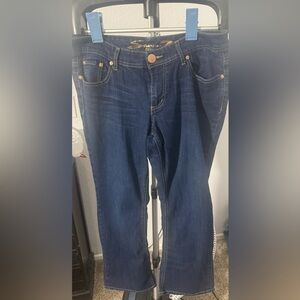 Seven7 Women's Dark Blue Straight Leg Jeans